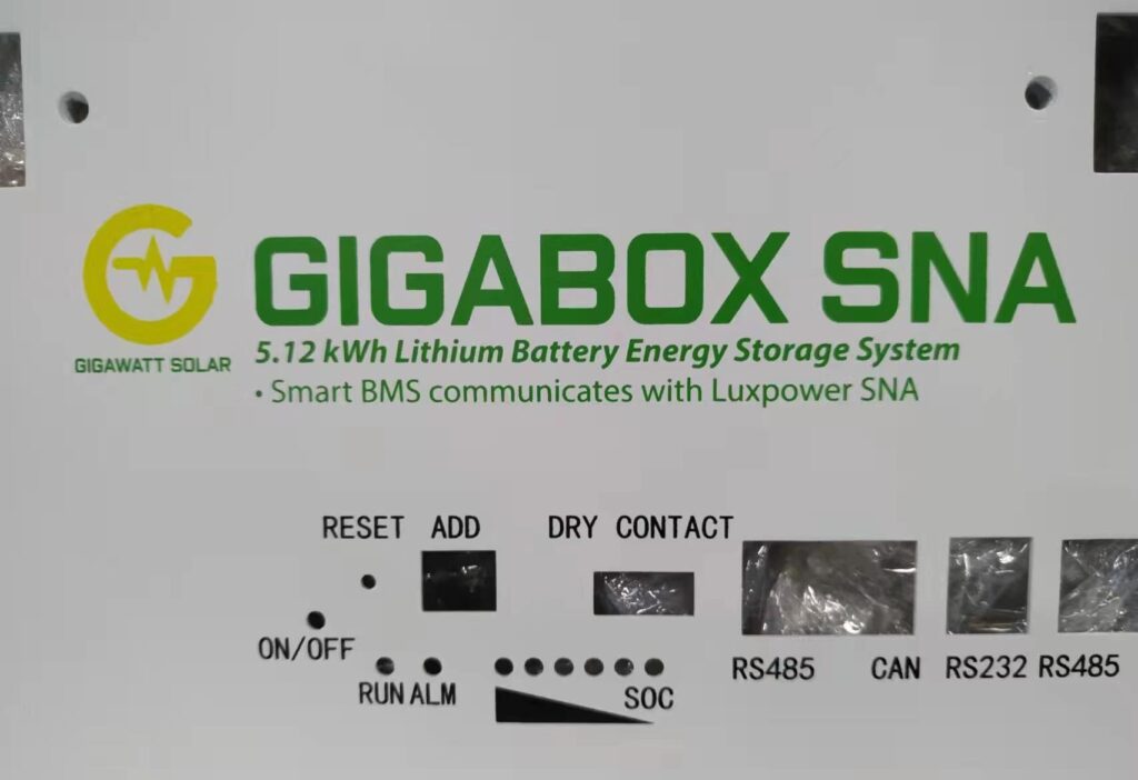 Màn hình Pin lithium lưu trữ GIGABOX SNA