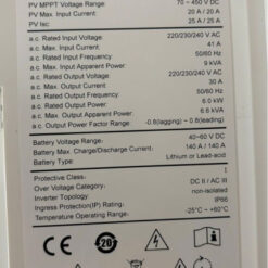 Tem thông số kỹ thuật của Hybrid Senergy ECO II