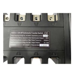 Tem thông số kỹ thuật của bộ chuyển nguồn tự động ATS 125A VEGA VGSL4-125